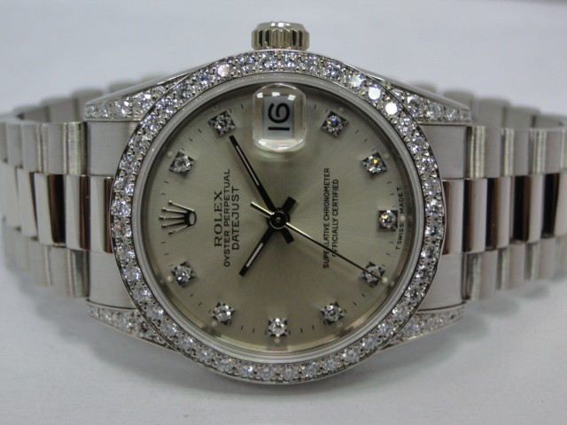 新北流當手錶拍賣 原裝 ROLEX 勞力士 68159 18K金 鑽圈 鑽爪 9成5新 喜歡價可議 PR387